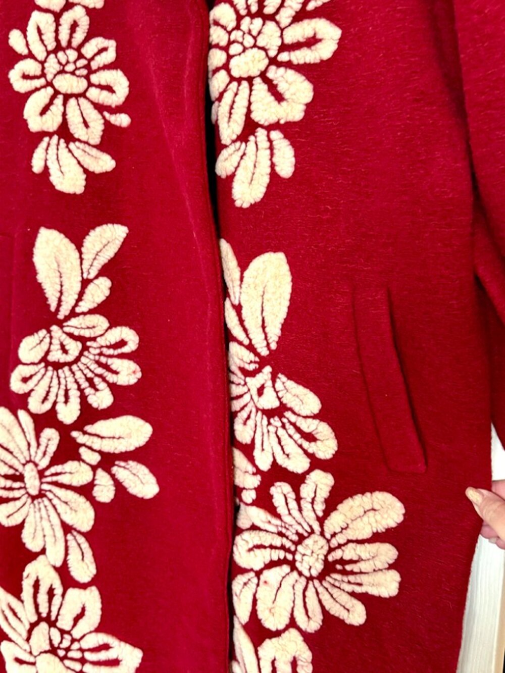 FARM RIO Burgundy Bold Flowers Coat *SOLD OUT ONLINE* - Size XL - Picture 9 of 12